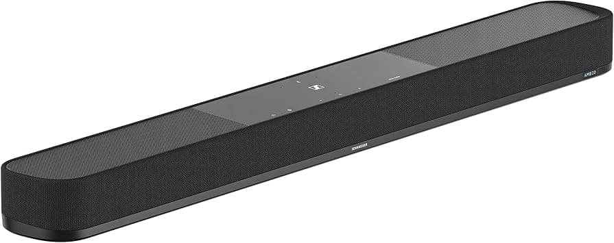 Sennheiser Consumer Audio AMBEO Soundbar Plus for TV and Music with Immersive 3D Surround Sound, Virtual 7.1.4 Speaker Setup, Built-in Dual Subwoofers, Advanced Streaming Connectivity,Night Mode,Black على Amazon.ae - متتبع الأسعار