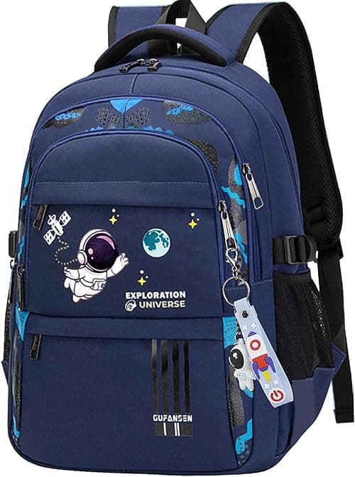 School Bag for Boys, Astronaut Backpack for Boys Teens, Large Capacity School Bags Bookbag for Kids Elementary Middle on Amazon.ae - Price Tracker
