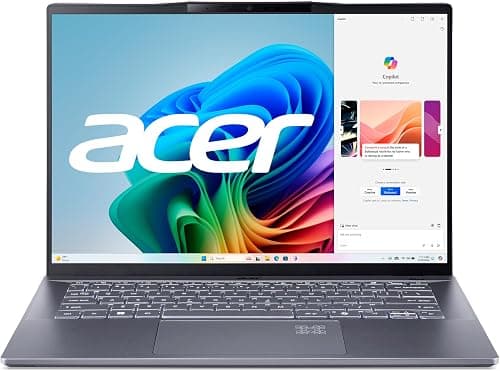 Acer Swift 14 AI Copilot+ PC | 14.5" 2.5K 120Hz Display | Unlock AI Experiences | Snapdragon X Plus 10-Core Processor | 16GB LPDDR5X | 1TB Gen 4 SSD | Wi-Fi 7 | Windows 11 Home | SF14-11-X128 على Amazon.ae - متتبع الأسعار