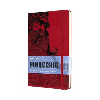 Moleskine Limited Edition Pinocchio Notebook, Large, Plain, Mangiafuoco, Hard Cover 5 X 8.25, Scarlet Red, Lepiqp062D - متتبع أسعار Amazon.sa