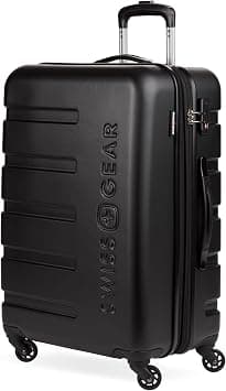 SwissGear 7366 Hardside Expandable Luggage with Spinner Wheels, Black, Checked-Medium 23-Inch, 7366 Hardside Expandable Luggage With Spinner Wheels on Amazon.ae - Price Tracker