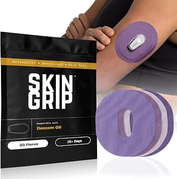 Skin Grip Adhesive Patches Compatible with Dexcom G6, Firm Hold, 20 Pack on Amazon.ae - Price Tracker