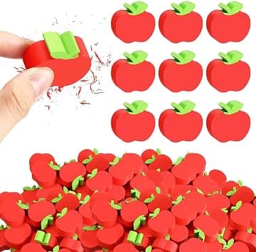 Mini Apple Erasers, 60pcs Erasers Bulk for Kids, Classroom Counting Math Manipulatives, Teacher Supplies, Educational School Party Favors & Back to School Gifts on Amazon.ae - Price Tracker