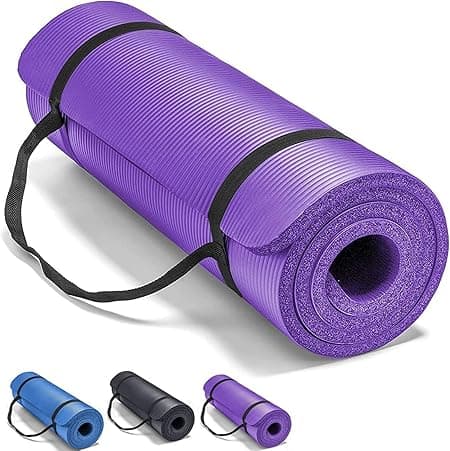 SKY-TOUCH Yoga Mat Non Slip, Yoga Mat with Strap Included 10mm Thick Exercise Mat Ideal for HiiT, Pilates, Yoga and Many Other Home Workouts on Amazon.ae - Price Tracker