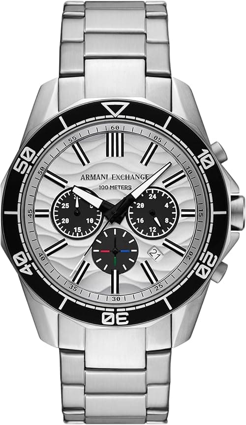 A|X Armani Exchange Dive-Inspired Sports Watch for Men with Stainless Steel or Silicone Band on Amazon.ae - Price Tracker