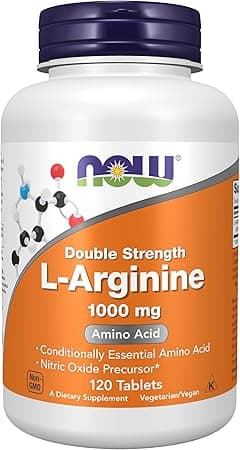 NOW Supplements, L-Arginine 1,000 mg, Nitric Oxide Precursor, Amino Acid, 120 Tablets on Amazon.ae - Price Tracker