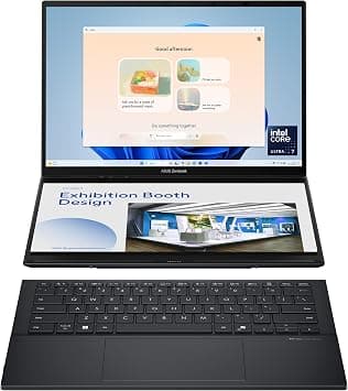 ASUS Zenbook Duo UX8406CA-OLED7 Touch Screen/Intel Ultra 7-255H/32GB RAM/1TB SSD/14 Inch 3K (2880x1800)120Hz OLED/Windows 11 Home, Eng/Arb keyboard - Basalt Gray on Amazon.ae - Price Tracker