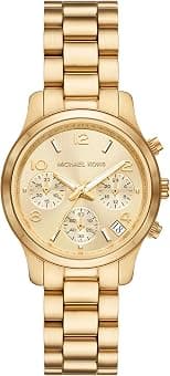 Michael Kors Runway Women's Watch, Stainless Steel Watch for Women with Steel, Ceramic or Silicone Band - متتبع أسعار Amazon.sa