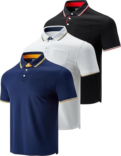 Liberty Imports mens Golf Shirts With Pockets Polo Shirt on Amazon.ae - Price Tracker