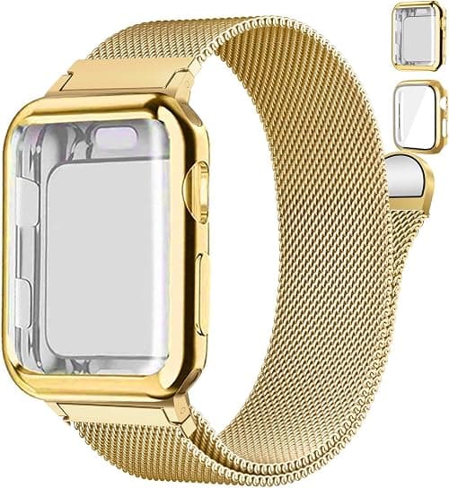 Magnetic Band and Case for Apple Watch Band 40mm 41mm 38mm 44mm 45mm 46mm 42mm Women/Men,Stainless Steel Milanese Loop Bracelet Strap with Cover Combo iWatch series 11 10 9 8 7 6 5 4 SE Ultra/2 3 49mm on Amazon - Best Deal Finder