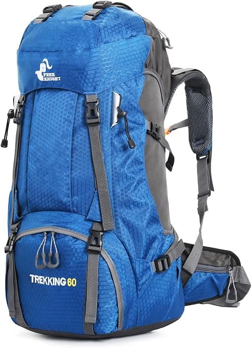 60L Waterproof Lightweight Hiking Backpack with Rain Cover,Outdoor Sport Travel Daypack for Climbing Camping Touring على Amazon.ae - متتبع الأسعار