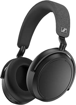 Sennheiser Momentum 4 Wireless Headphones - Bluetooth Headset for Crystal-Clear Calls with Adaptive Noise Cancellation, 60h Battery Life, Lightweight Folding Design - Black) على Amazon.ae - متتبع الأسعار