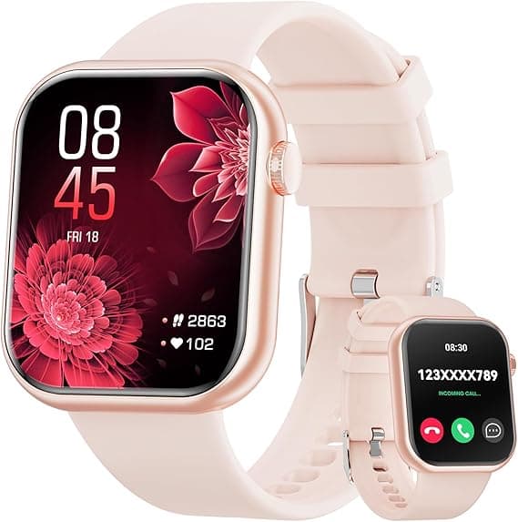 Hwagol Smart Watch (Answer/Make Call) 1.85inch Fitness Tracker, DIY Dials/Pedometer/Calories/Multiple Sport Modes/Voice Assistant, Smart Watches for Men Women Android iOS Phones on Amazon.ae - Price Tracker