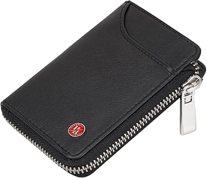 HORNBULL Fleming Black RFID Blocking Leather Wallet for Men | Vertical Credit Debit Card Holder on Amazon.ae - Price Tracker