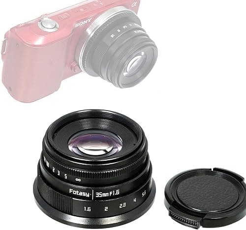 Fotasy 35mm f1.7 Lens for Sony E-Mount Camera, 35mm 1.7 Multi Coated Manual E-mount Lens fits Sony NEX-5R NEX6 NEX7 a3100 a5100 a6000 a6100 a63000 a6400 a6500 a6600 on Amazon.ae - Price Tracker