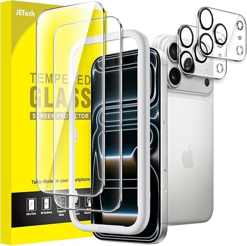 JETech Screen Protector for iPhone 17 Pro Max, 2+2 Pack على Amazon.ae - متتبع الأسعار