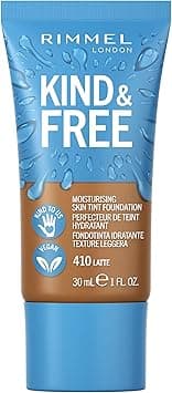 Rimmel Kind & Free Skin Tint - Moisturising Foundation - With Vitamins E & B5 - Kind To Animals & Vegan - 30 ML, Shade 410 Latte on Amazon.ae - Price Tracker