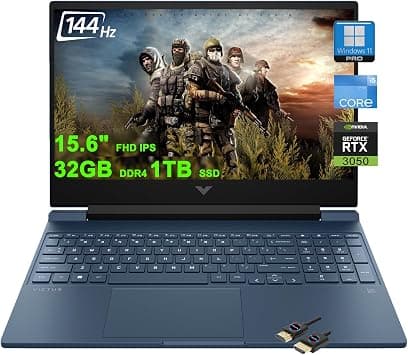 HP Victus 15 Gaming Laptop | 15.6" FHD IPS Anti-Glare 144Hz | Intel 8-core i5-12450H (>i7-11800H) | 32GB DDR4 1TB SSD | GeForce RTX 3050 | Backlit Win11Pro w/DLCA Accessory (UPGRADE) on Amazon - Best Deal Finder