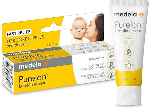Medela Purelan Lanolin Nipple Cream, Fast Relief for Sore Nipples and Dry Skin, Made with Natural Ingredients, Hypoallergenic and Dermatologically Tested, Formulated Without Fragrance, 37 g on Amazon.ae - Price Tracker