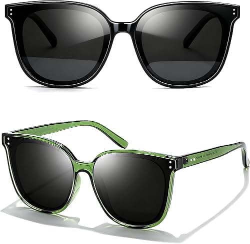 LVIOE Cat Eyes Sunglasses for Women, Polarized Oversized Fashion Vintage Eyewear for Driving Fishing - 100% UV Protection on Amazon.ae - Price Tracker