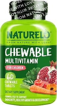 NATURELO Chewable Multivitamin for Kids - Organic Fruit Blend - 60 Tablets on Amazon.ae - Price Tracker