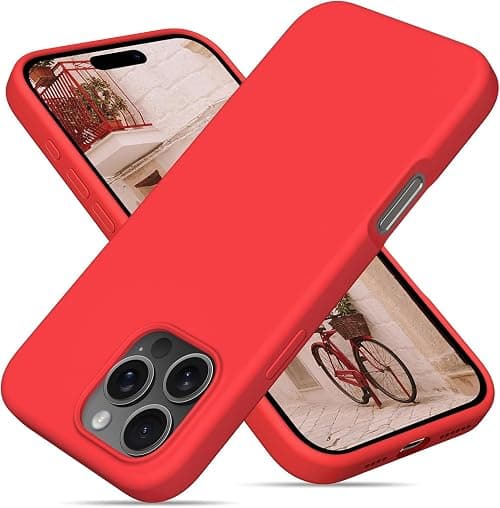 Case Compatible with iPhone 16 Pro, Liquid Soft Silicone iPhone 16 Pro Cover with Inside Microfiber Lining Shockproof Gel Rubber Phone Case (Red, iPhone 16 Pro 6.3 inch) على Amazon.ae - متتبع الأسعار