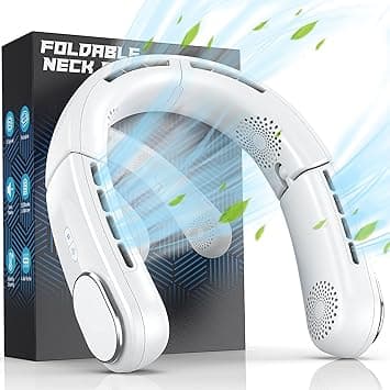 ChillGo Neck Fan - 4 Turbo Foldable Portable Fan - Personal Bladeless Fan 5200mAh with Strong Airflow, 4 Vent Air Conditioner, Wearable Cooling Fan for Travel Outdoor - Amazon.sa Price Tracker