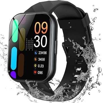 Parsonver Smart Watch, 5ATM Waterproof Fitness Tracker for Swimming with 100+ Sports Modes, Step Counter for Walking, 1.8" HD Touch Screen Smartwatch Fitness Watch for Android iOS,Black on Amazon.sa - Price Tracker