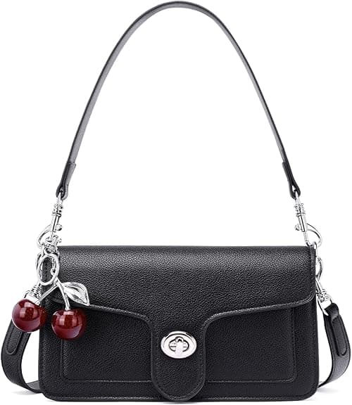 Purses for Women Trendy Crossbody Bags Leather Designer Handbags Travel Shoulder Cherry Bags Charm with 2 Straps on Amazon.ae - Price Tracker