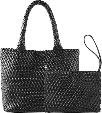 Fashion Woven Bag Shopper Bag Travel Handbags and Purses Women Tote Bag Large Capacity Shoulder Bags on Amazon.ae - Price Tracker