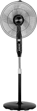 Olsenmark 16" Classic Stand Fan OMF1794 with 3 Speed 5 Leaf Blade, Wide Oscillation, High Air Flow, Adjustable Height, Super Quiet Motor 60 Minutes Timer على Amazon.ae - متتبع الأسعار