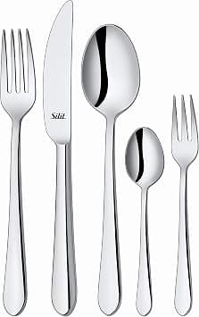 Silit Midi Cutlery Set for 6 People, 30 Pieces, Monobloc Knife, Crominox 18/10 Polished Stainless Steel, Glossy, Dishwasher Safe على Amazon.ae - متتبع الأسعار