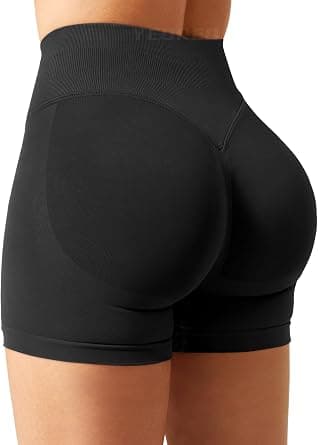 YEOREO Women’s athletic shorts with hidden scrunch detail, subtle glute shaping, 11.43cm inseam, Blue on Amazon.ae - Price Tracker