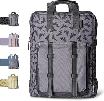 Kids School Backpack Easy to Carry & Durable, 5-8 years, Made of Sustainable Materials, Spacious, Perfect for Nurseries and Travel, Classic Thunder Print على Amazon.ae - متتبع الأسعار