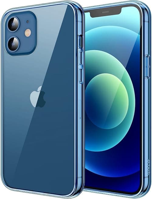 JETech Case for iPhone 12/12 Pro 6.1-Inch, Non-Yellowing Shockproof Phone Bumper Cover, Anti-Scratch Clear Back (Jean Indigo) on Amazon.ae - Price Tracker