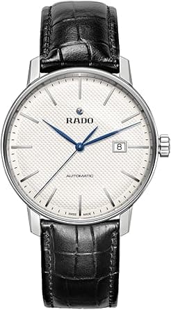 Rado Men's Coupole Classic Stainless Steel Automatic Watch with Leather Strap, Black, 20 Model: R22876015, White on Amazon.ae - Price Tracker
