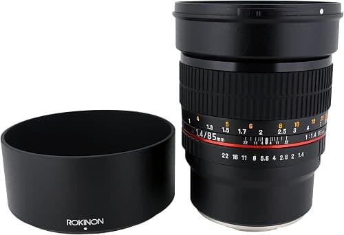 Rokinon 85M-E 85 mm F1.4 Fixed Lens For Sony, E-Mount And For Other Cameras, Black على Amazon.ae - متتبع الأسعار
