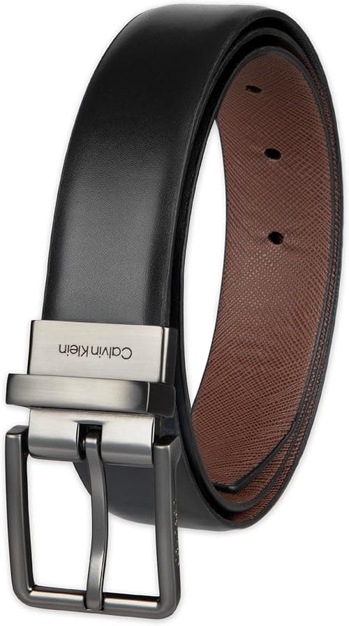 Calvin Klein Men's Smooth Leather Reversible Belt Smooth Leather Reversible Belt on Amazon.ae - Price Tracker