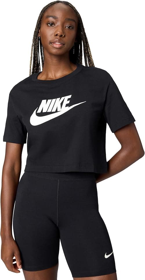 Nike Women's Nsw Essential Icon Futura Crop T-Shirt (pack of 1) on Amazon - Best Deal Finder