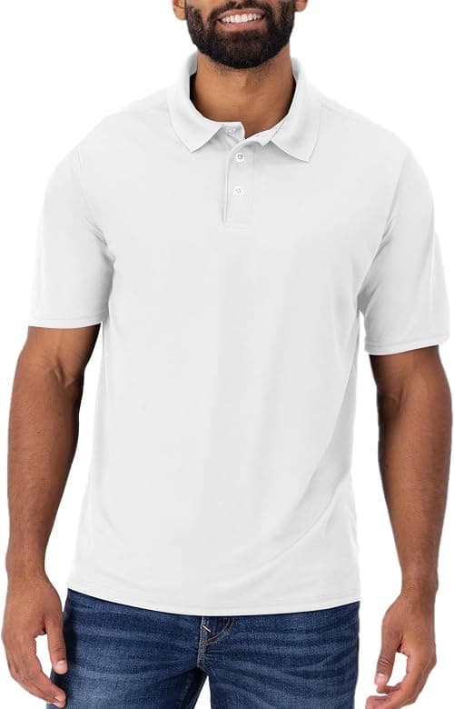 Hanes Sport Men's Polo Shirt, Men's Cool DRI Moisture-Wicking Performance Polo Shirt, Jersey Knit Performance Polo Shirt on Amazon.sa - Price Tracker