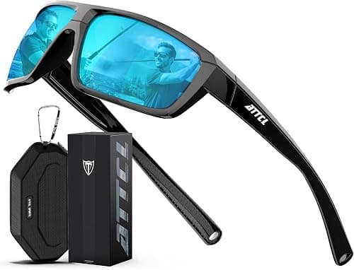 ATTCL Polarized Wrap Sunglasses for Men: Rectangle TR90 Frame, UV400 Protection Sport Glasses for Running, Driving, Fishing and Outdoor Activities on Amazon.ae - Price Tracker