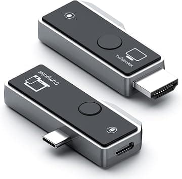Wireless HDMI Transmitter and Receiver, Support Type-C 3.1 USBC Port Smartphone/Tablet/Laptop, Portable Wireless HDMI Extender Kit for Streaming Video/Audio to HDTV/Projector/Monitor على Amazon.ae - متتبع الأسعار