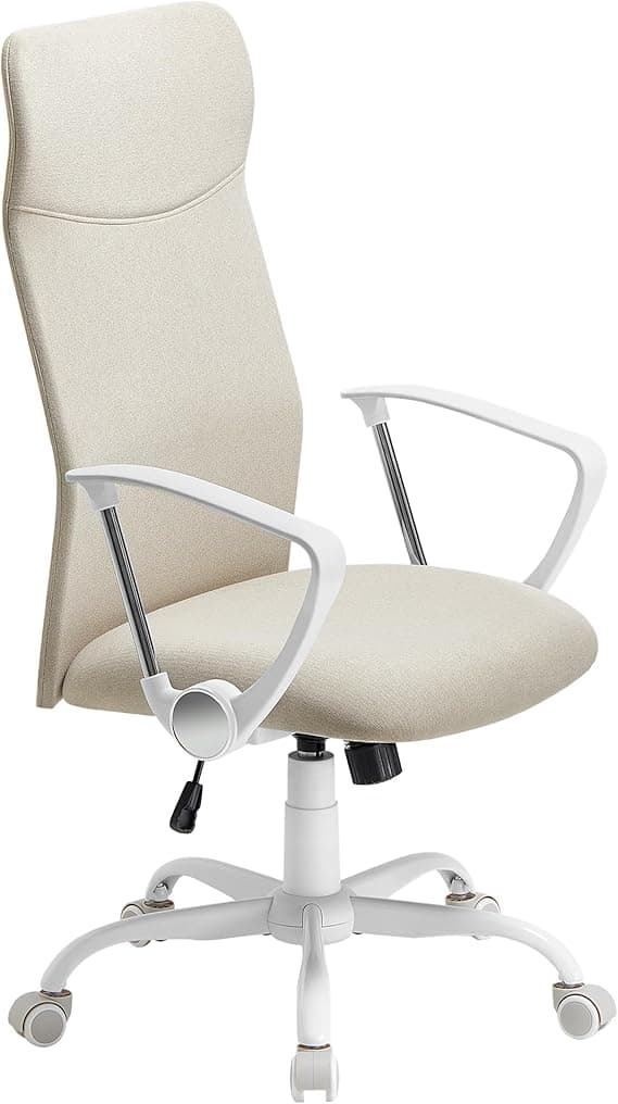 SONGMICS Office Chair, Ergonomic Chair, Swivel Seat, Padded Seat, Adjustable Height and Recliner, Load Capacity 120 kg, Cappuccino Beige OBN034K01 on Amazon.ae - Price Tracker