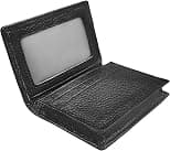 Outrip Genuine Leather Business Card Holder Name Card Case Credit Card Wallet with ID Window RFID Blocking - Amazon.ae Price Tracker