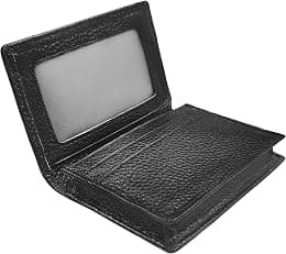 Outrip Genuine Leather Business Card Holder Name Card Case Credit Card Wallet with ID Window RFID Blocking - Amazon.ae Price Tracker