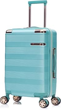 Senator Unisex Travel Luggage ABS Lightweight 4 Quiet 360° Double spinner Wheel Suitcase with Built-In TSA Type lock A5125 (Carry-On 20-Inch, Light Green) on Amazon - Best Deal Finder