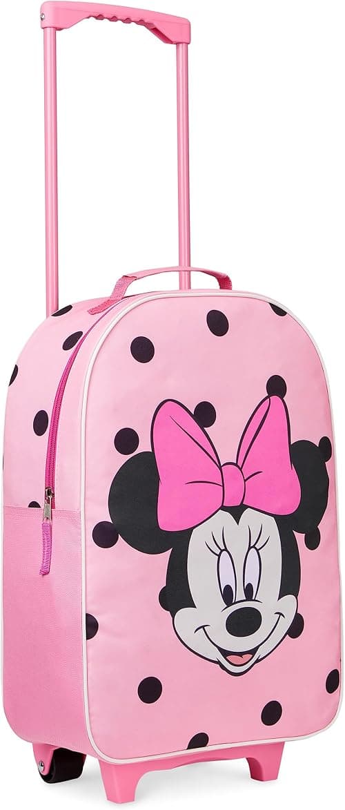 Disney Stitch Kids Suitcase for Girls Foldable Trolley Hand Luggage Bag Carry On Minnie Mouse Travel Bag with Wheels Cabin Bag Wheeled Bag with Handle Frozen Trolley Suitcase Girls on Amazon - Best Deal Finder