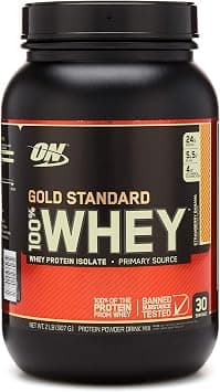 Optimum Nutrition Gold Standard 100% Whey Delicious Strawberry - 2 lbs on Amazon - Best Deal Finder