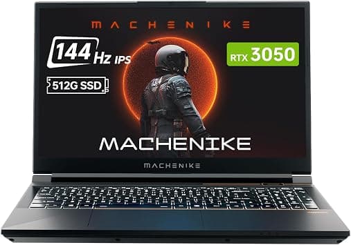 Machenike 15.6 inch FHD 144Hz Gaming Laptop, Intel Core i5-13420H, NVIDIA RTX 3050 4GB, 16GB DDR4, 512GB NVMe SSD, RGB Keyboard, Windows 11 Pro on Amazon - Best Deal Finder