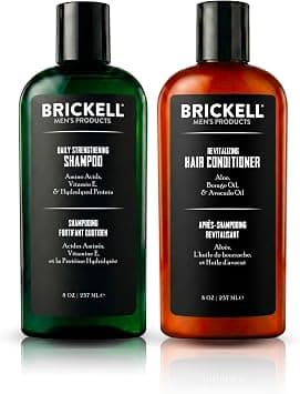 Brickell Men's Products Daily Revitalizing Hair Care Routine, Mint and Tea Tree Oil Shampoo, Strength and Volume Enhancing Conditioner, New Formula, Natural and Organic on Amazon.ae - Price Tracker